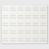 Papier Cadeau Sacrament de confirmation Golden 3D Look (Plat)
