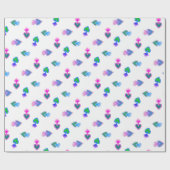 Papier Cadeau Sacré-Coeur Blanc (Plat)