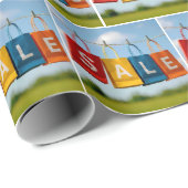 Papier Cadeau Sacs de courses en papier à vendre en ligne (Coin rond)