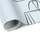 Papier Cadeau Sacs d'emballage Papier (Coin rond)