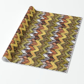 Papier Cadeau Safari de Chevron (Déroulé)