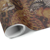 PAPIER CADEAU SAFARI JUNGLE (Coin rond)