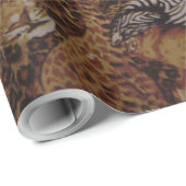 PAPIER CADEAU SAFARI JUNGLE (Coin rond)