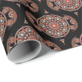 Papier Cadeau Safari Sunset Bohemian Star Fall Mandala Retro les (Coin rond)