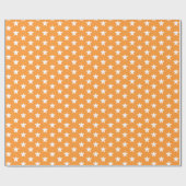 Papier Cadeau Saffron blanc moderne jaune étoiles cadeau motif (Plat)