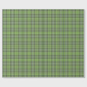 Papier Cadeau Sage and Olive Green Plaid (Plat)