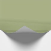 Papier Cadeau Sage Grass Vert Couleur solide (Coin)
