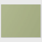Papier Cadeau Sage Grass Vert Couleur solide (Plat)