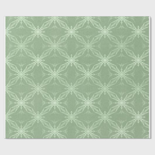 Papier Cadeau Sage green w.motif (Plat)