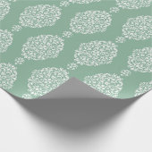 Papier Cadeau Sage Green Watercolor Pattern (Coin)