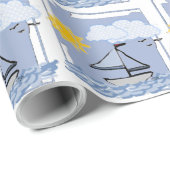 Papier Cadeau Sailing (Coin rond)