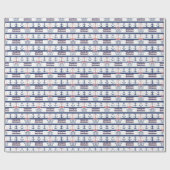 Papier Cadeau Sailing Into Retirement Nautical Wrapping Paper (Plat)