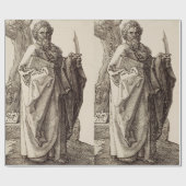 Papier Cadeau Saint Barthélemy l'Apôtre Beaux-Arts (Plat)