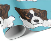 Papier Cadeau Saint-Bernard (Coin rond)