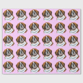 Papier Cadeau saint bernard (Plat)