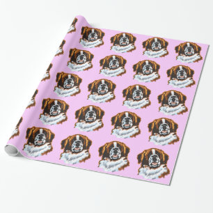 Papier Cadeau saint bernard