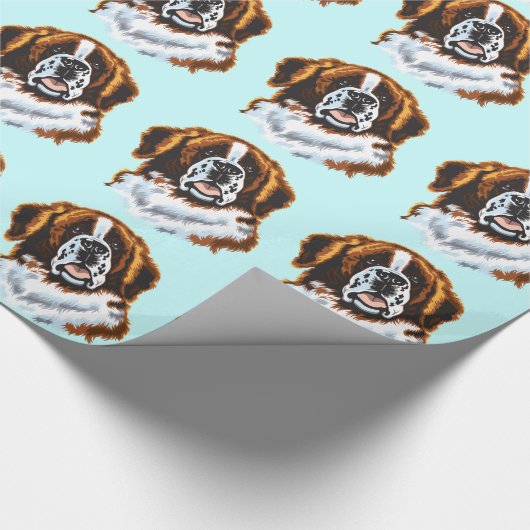 Papier Cadeau saint bernard (Coin)