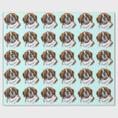 Papier Cadeau saint bernard (Plat)