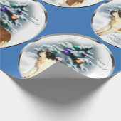 Papier Cadeau Saint Bernard Noël (Coin)