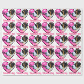 Papier Cadeau Saint Bernard Saint Valentin (Plat)