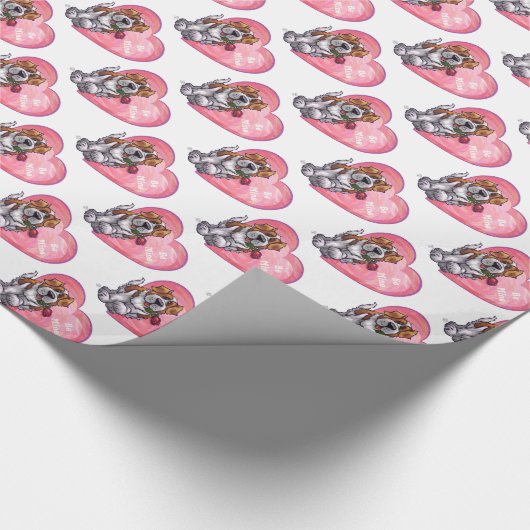 Papier Cadeau Saint-Bernard Valentin (Coin)