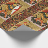 Papier Cadeau Saint Michael Archangel et Dragon Sienese (Coin)