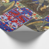 Papier Cadeau Saint Michel l'Archange avec le diable, Dragons ro (Coin)