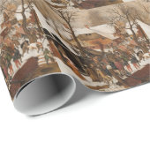 Papier Cadeau Saint-Nativité Renaissance (Coin rond)