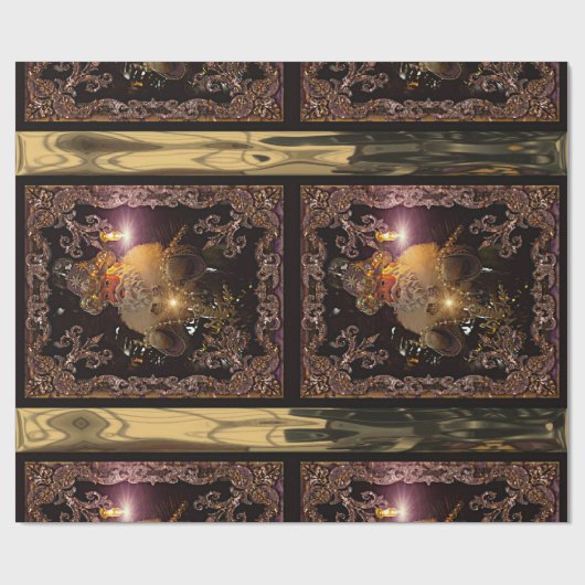 Papier Cadeau Saint Nicolas Victorian de Noël vertical (Plat)