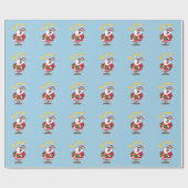 Papier Cadeau Saint noir gai Nicholas (Plat)