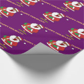 Papier Cadeau Saint noir gai Nicholas 2 (Coin)