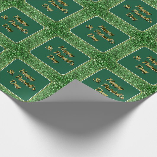 Papier Cadeau Saint Patrick’s day scintillant parties scintillan (Coin)