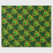 Papier Cadeau SAINT PATRICK'S CELTIC HEART Saint Patrick's Day (Plat)