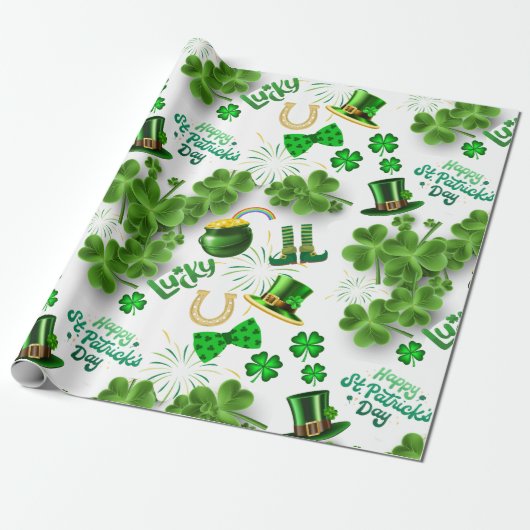 Papier Cadeau Saint Patrick's Day (Déroulé)