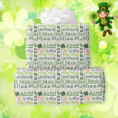 Papier Cadeau Saint Patrick's Day Clover Shamrock cadeau