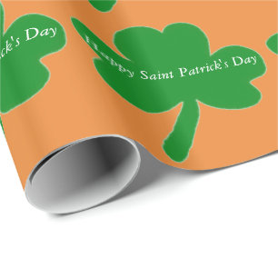 Papier Cadeau Saint Patrick's Day Shamrock