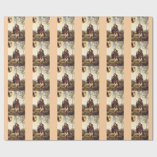 Papier Cadeau Saint Roch par Francesco Francia (Plat)