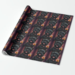 Papier Cadeau Saint-Sylvestre Affenpincher