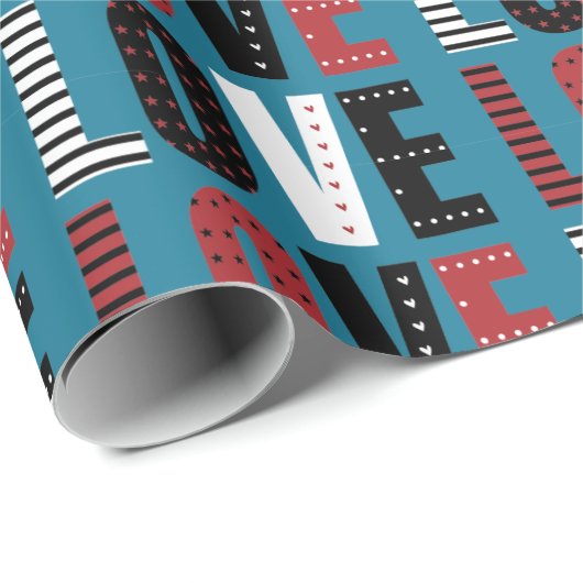 Papier Cadeau Saint Valentin (Coin rond)