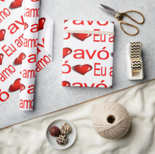Papier cadeau Saint-Valentin avó Gran portugais