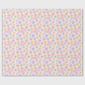 Papier Cadeau Saint Valentin Coeur de conversation de la guerre  (Plat)