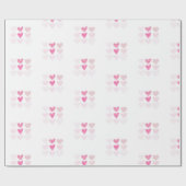 Papier Cadeau Saint Valentin, coeur doux (Plat)