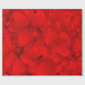 Papier Cadeau Saint-Valentin - Coeurs flottants (Plat)