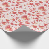 Papier Cadeau Saint Valentin Coeurs roses Points brillants Lumiè (Coin)