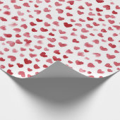 Papier Cadeau Saint-Valentin Cœurs Rouges (Coin)