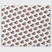 Papier Cadeau Saint Valentin Dachshund (noir & bronzette) - Mign (Plat)