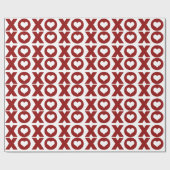 Papier Cadeau Saint-Valentin d'amour de XOXO (Plat)