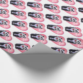 Papier Cadeau Saint-Valentin d'ours panda (Coin)