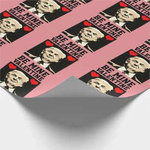 PAPIER CADEAU SAINT-VALENTIN DRÔLE DE DONALD TRUMP