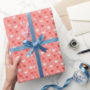 Papier Cadeau Saint Valentin, emballage cadeau, emballage romant